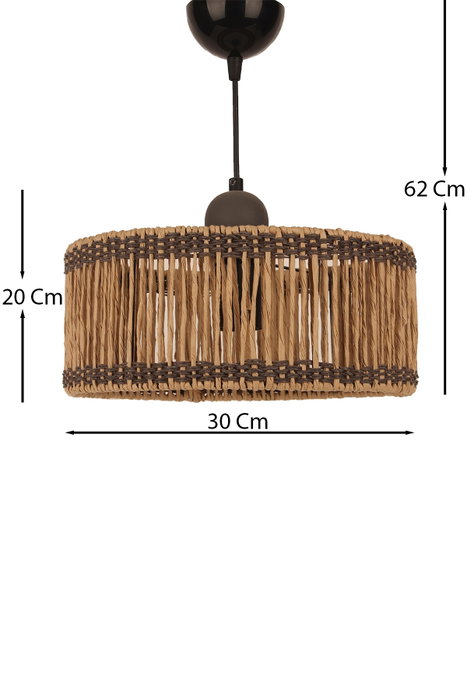 Opviq BK026 Lámpara de araña de metal con tapa de macramé en color Ecru Opviq BK026 Lámpara de araña de metal con tapa de macramé en color Ecru